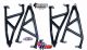 LW High Clearance Arched Control Arms (Black) | Honda Talon X Model
